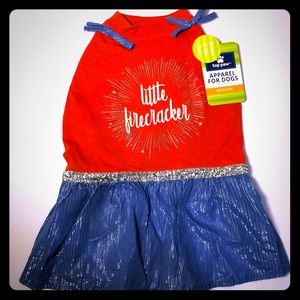 Top Paw Apparel Little Firecracker Pet Dog Dress